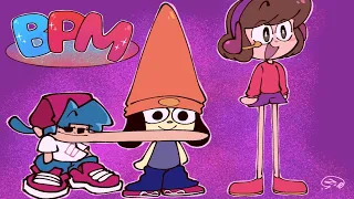 The B.P.M Crew FULL! (Friday Night Funkin’ X Scratchin’ Melodii X PaRappa The Rapper Comic Dub)