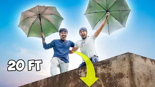 Jumping With An Umbrella From Roof - Will It Save Us?