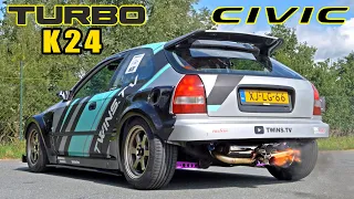 Honda Civic K24 TURBO // SOUND & AUTOBAHN POV