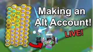 🔴Continuing the Tad Alt! (Level 20 Blue) | Bee Swarm Simulator