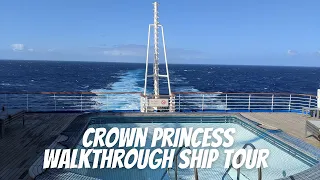 Crown Princess Cruise Ship Tour including Mini Suite (MB) Cabin D232