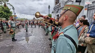 La Legión rinde honores al Señor de la Caridad en las puertas de San Francisco