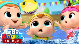 Can Bebek Balık Şarkısı, Havuzda Oyun Oynayalım | En Eğlenceli Çocuk Şarkıları | Little Angel Türkçe