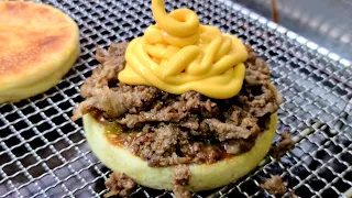Korean street food - Deep Cheese Bacon bulgogi Burger 평택 햄버거 맛집