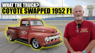 Coyote Swapped 1952 F1 on Roadster Shop Chassis | What The Truck?