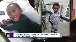 3-year-old dies after being shot on Detroit's west side