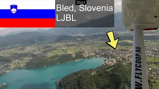 Beautiful Bled -  Arrival to and departure from Lesce-Bled (LJBL) airfield - Diesel Cessna C-172