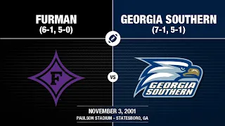 2001 Week 10 - Furman at Georgia Southern