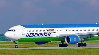 4K ATC Uzbekistan Airways Boeing 767-3CB(ER) B767 UK67007 Takeoff KLIA KUL WMKK