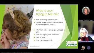 LUNCH & LEARN - Understanding Lucy: Our journey with Positive Behavioural Support