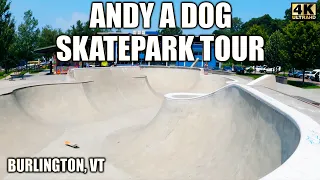 This Skatepark is INSANE! Andy A Dog Skatepark Tour | Burlington, Vermont