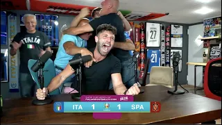 ITALIANS REACT TO BEATING SPAIN ON PENALTY KICKS! * insane *