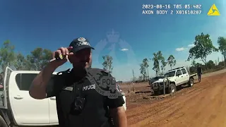 NT Police officers - Tyre Deflation Device Arrests - 16 August 2023