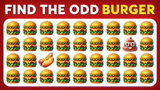 Find the ODD One Out - Junk Food Edition 🍩🍔🍕 60 Levels Emoji Quiz | Pup Quiz