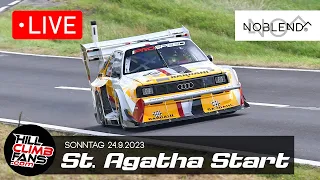 Live START Hill Climb St. Agatha 2023 | Sonntag 24.9.2023