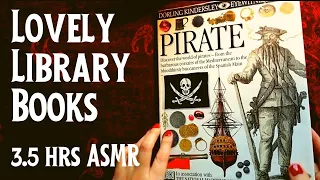 ASMR | Lovely Illustrated Library Books - Whispered Reading Compilation (Some with Coffee!)