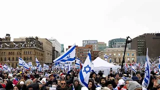 Pro-Israel rally at Ottawa's Parliament Hill calls for end to Antisemitism, Support for Israel