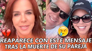 💔😭El EMOTIVO MENSAJE de María Celeste Arrarás tras la MUERTE de su pareja