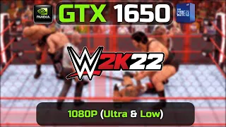 GTX 1650 | WWE 2K22 | 1080P | Ultra & Low Settings