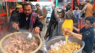 Qadeem Roosh recipe in Marko Bazaar | Dumpukht recipe | Breakfast street food in Marko Afghanistan