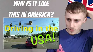 Brit Reacting To DRIVING IN THE USA FOR THE FIRST TIME