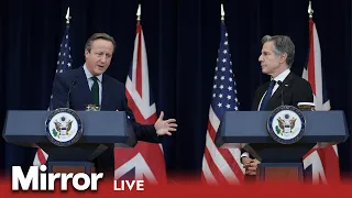 IN FULL: David Cameron and Antony Blinken hold joint US press conference