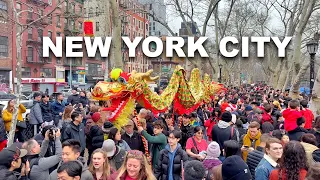 New York City Manhattan Chinatown Lunar New Year 2024 Firecracker Celebration at Sara Roosevelt Park