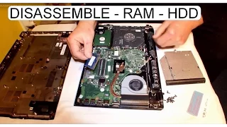 DISASSEMBLE REPLACE RAM HDD ACER EXTENSA EX2511