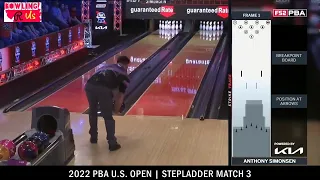 2022 PBA US Open Stepladder | Match 3 Anthony Simonsen vs Jason Belmonte