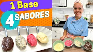 SABORIZAÇÃO DE RECHEIOS : 1 base e 4 sabores diferentes !