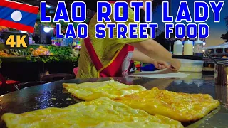 Lao Roti Lady I Hardworking Lao Street Food I Jul2023 #WanderingLeisure #streetfood #laos