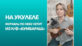 Журавль по небу летит на укулеле