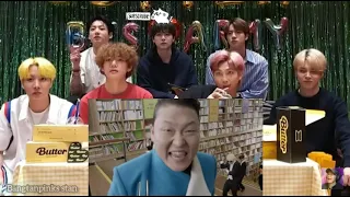BTS Reaction to PSY (Gentleman) #ARMYMADE