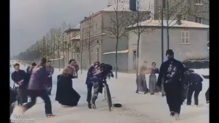 A Snowball fight in France 1897