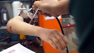 process of making a silicone arm in Korea's state-of-the-art 3D