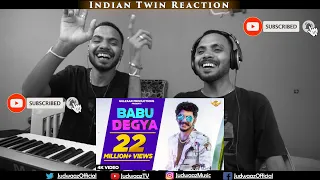 Indian Twin Reaction | GULZAAR CHHANIWALA - BABU DEGYA | Latest Haryanvi Song 2020