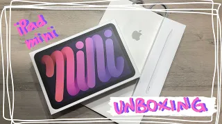💜unboxing iPad mini 6th gen. purple + accessories💜