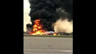 Russian plane makes fiery crash landing, killing 41