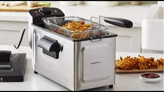 Amazon Basics 3 Liter Electric Deep Fryer Review, Easy cooking and easy cleaning!