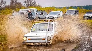 Решил унизить инормарки  на ЗАПОРОЖЦЕ! Заруба против НИВЫ и TOYOTA PRADO