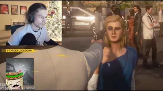 xQc stealth mode in new Hitman game