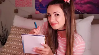 ASMR | Middle School Gossip & Writing Notes to Our Crushes ~