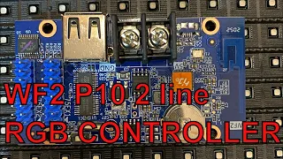 How to make 2 line RGB P10 display from WF2 controller