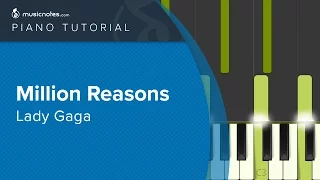Million Reasons - Lady Gaga - Piano Tutorial (cover)