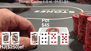 He Folded AA!!  Crazy Move Pays Off at Stones Casino. poker vlog 22