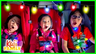 Family Road Trip to see Christmas Lights Drive Thru!!