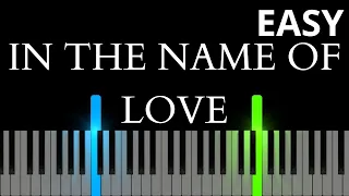 Martin Garrix ft. Bebe Rexha - In The Name Of Love (EASY Piano Tutorial)