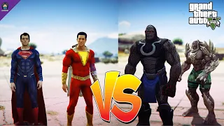 GTA 5 - Superman&Shazam VS Doomsday&Darkseid