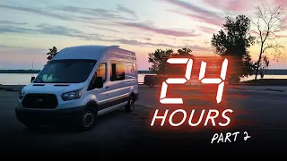 24 hours of van life in our self-converted Ford Transit campervan with our cat - Part 2