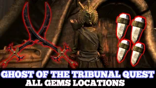 Skyrim Anniversary Edition - GHOST OF THE TRIBUNAL QUEST TUTORIAL (ALL GEMS LOCATIONS)